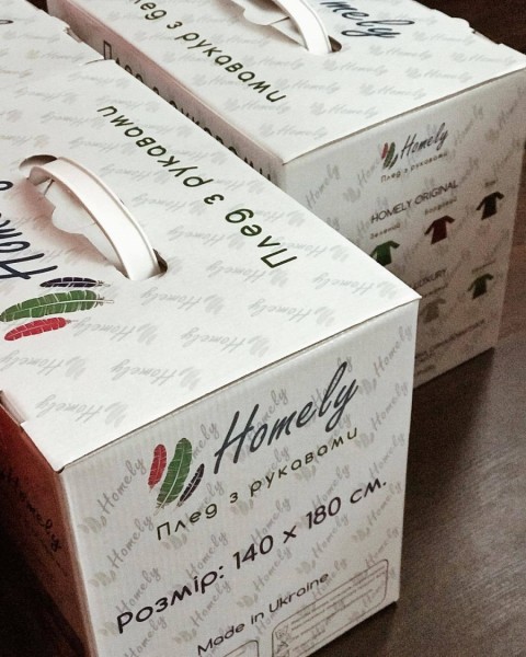 Плед із рукавами HOMELY LUXURY синій Плед із рукавами HOMELY LUXURY синій