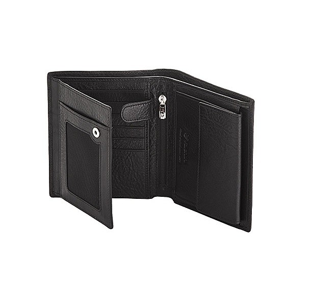 Портмоне з RFID Valentini, чорне Портмоне з RFID Valentini, чорне