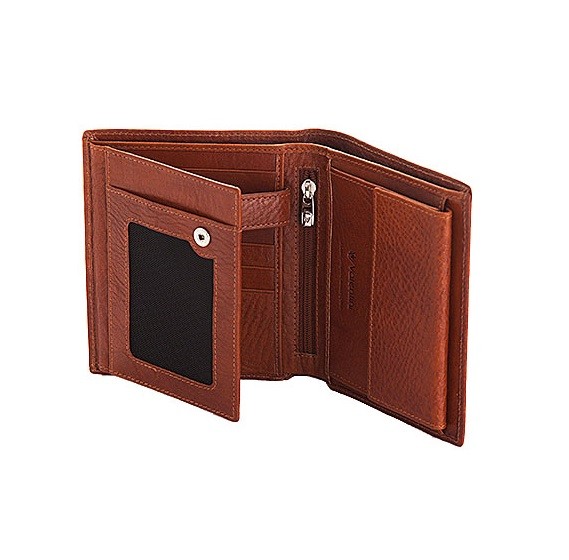 Портмоне з RFID Valentini, коньячний Портмоне з RFID Valentini, коньячний