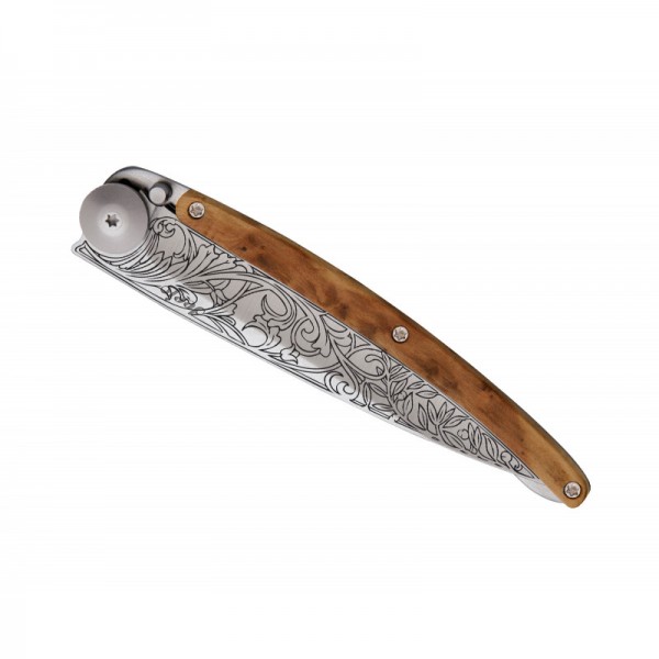 Ніж Deejo Tattoo Wood 37 g, Juniper, Art nouveau . Ніж Deejo Tattoo Wood 37 g, Juniper, Art nouveau .