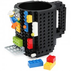 Кружка-конструктор Лего черная