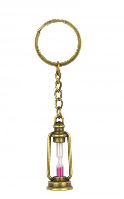 Брелок Пісочний годинник рожевий . Брелок Пісочний годинник рожевий .