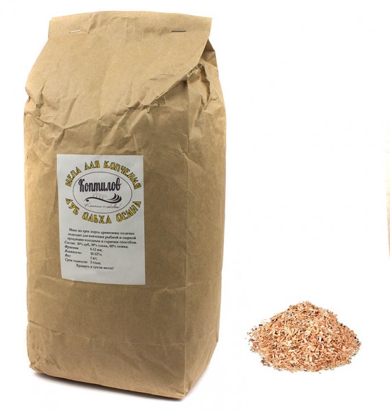 Щепа для копчення дуб-вільха-осика Щепа для копчення дуб-вільха-осика