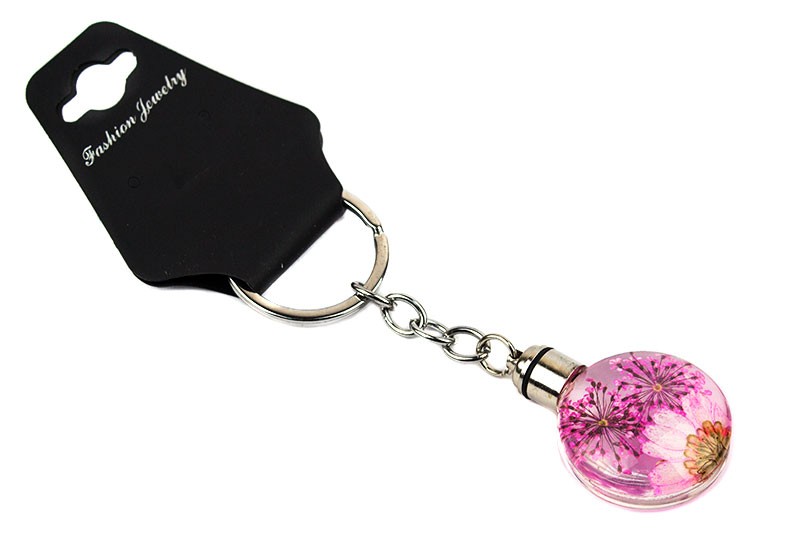 Брелок для дівчат - квітка у кулі Брелок для дівчат - квітка у кулі