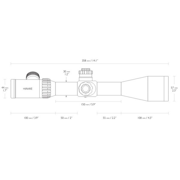 Приціл оптичний Hawke Airmax 30 4-16x50 SF, AMX IR Приціл оптичний Hawke Airmax 30 4-16x50 SF, AMX IR