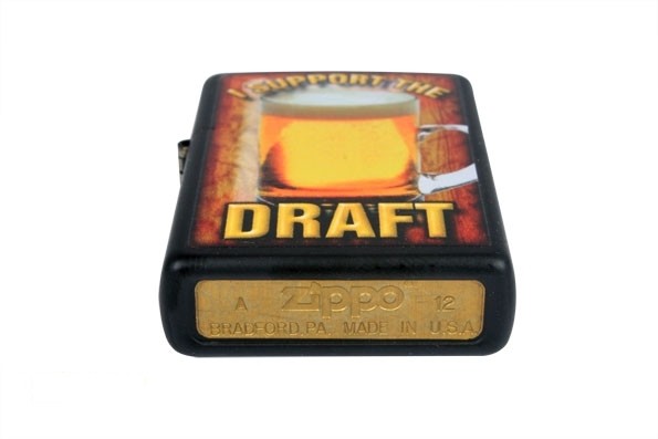Запальничка ZIPPO 28294 I SUPPORT THE DRAFT BLACK MATTE Запальничка ZIPPO 28294 I SUPPORT THE DRAFT BLACK MATTE