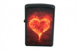  ZIPPO 28313 HEARTS BLACK MATTE