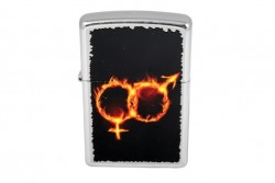  Zippo 28446 Man Woman Fire Street Chrome
