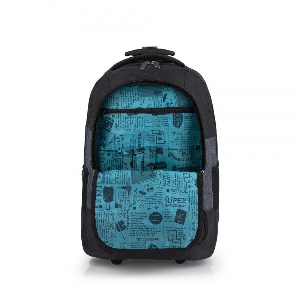 Сумка-рюкзак на колесах Gabol Saga 31L Black Сумка-рюкзак на колесах Gabol Saga 31L Black
