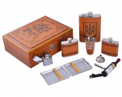 Подарунковий набір з флягою Україна Подарунковий набір з флягою Україна