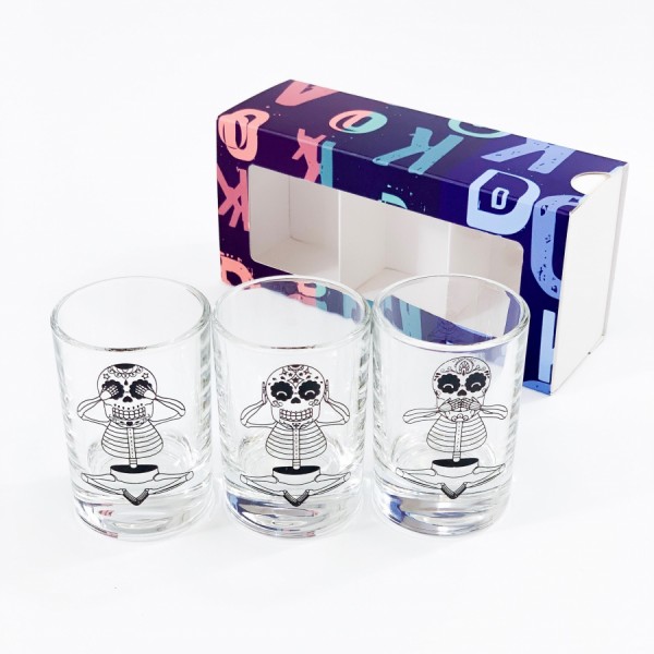 Набір чарок Скелет, синій Набір чарок Скелет, синій