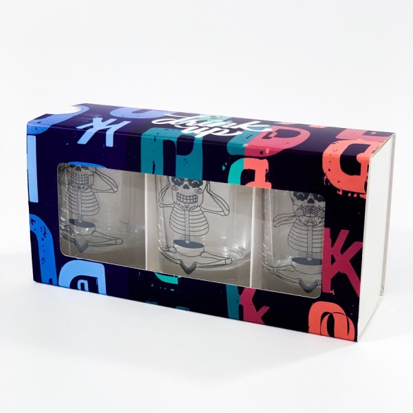 Набір чарок Скелет, синій Набір чарок Скелет, синій