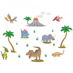 Наклейка Детская Dinosaurs