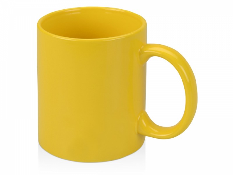 Чашка керамічна під нанесення жовта . Чашка керамічна під нанесення жовта .