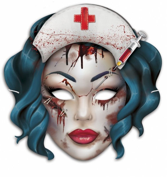 Маска карнавальная Мертвая медсестра Маска карнавальная Мертвая медсестра
