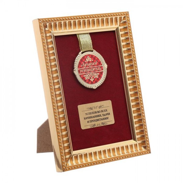Медаль у рамці " Лучший руководитель " Медаль у рамці " Лучший руководитель "