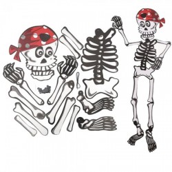 Декор настенный (85см) Скелет - пират