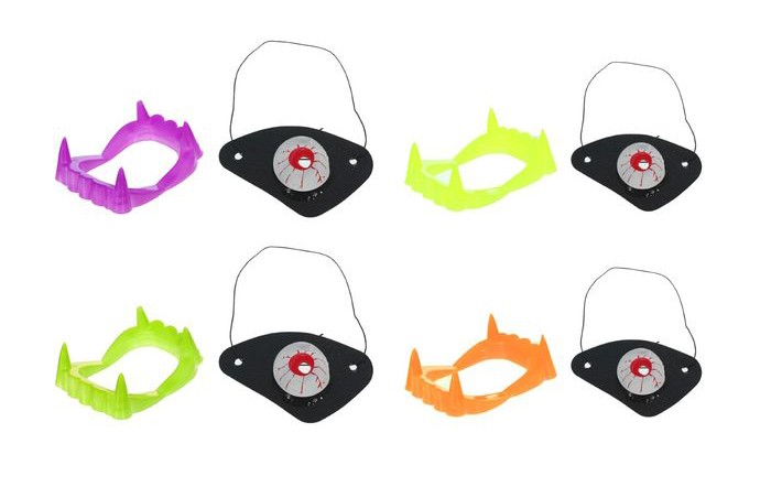 Набор прикол челюсть+ наглазник Набор прикол челюсть+ наглазник