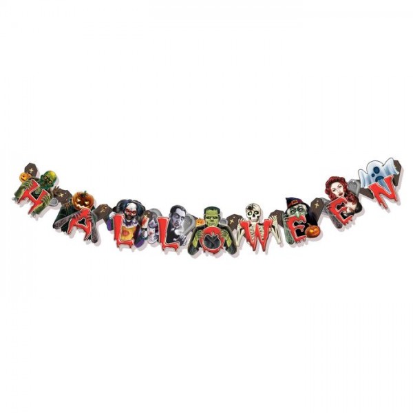 Гирлянда на люверсах HALLOWEEN Гирлянда на люверсах HALLOWEEN