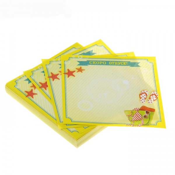 Папір для нотаток "Скоро відпустка!" Папір для нотаток "Скоро відпустка!"