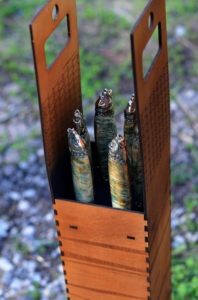 Набір шампурів у тубусі "Рибальський стан" Набір шампурів у тубусі "Рибальський стан"