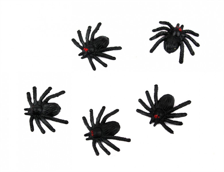 Паук маленький чёрный пластмассовый 1.5 см Паук маленький чёрный пластмассовый 1.5 см
