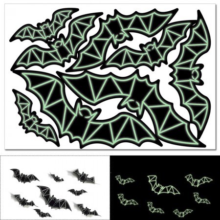 Декор настенный Летучие мыши светонакопительные Декор настенный Летучие мыши светонакопительные
