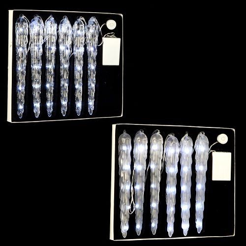 Набор декоративных украшений "Сосульки новогодние" Luca Lighting, цвет холодный Набор декоративных украшений "Сосульки новогодние" Luca Lighting, цвет холодный