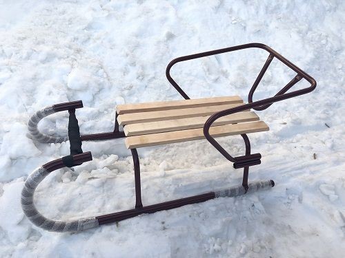 Санки зимові "Сніжок" бордові Санки зимові "Сніжок" бордові