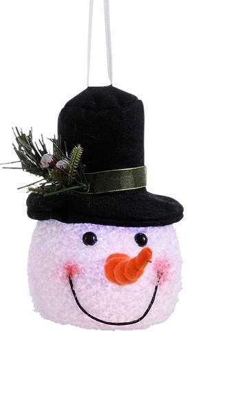 Декоративная фигурка Снеговик черный Декоративная фигурка Снеговик черный