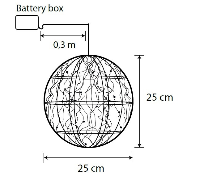 Новогодняя светящаяся фигура Шар серебро Новогодняя светящаяся фигура Шар серебро
