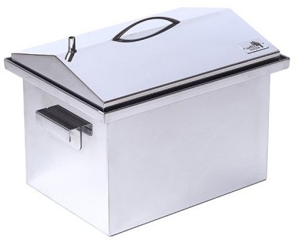 Коптильня з нержавіючої сталі кришка будиночком 400х300х310 товщина 2мм Коптильня з нержавіючої сталі кришка будиночком 400х300х310 товщина 2мм