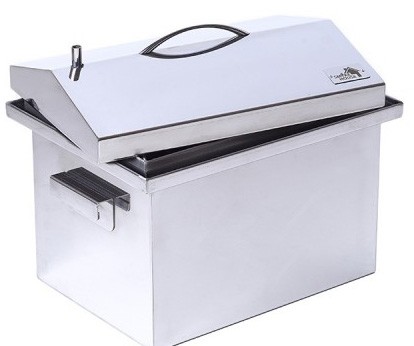 Коптильня з нержавіючої сталі кришка будиночком 400х300х310 товщина 2мм Коптильня з нержавіючої сталі кришка будиночком 400х300х310 товщина 2мм