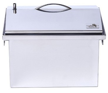 Коптильня з нержавіючої сталі кришка будиночком 400х300х310 товщина 2мм Коптильня з нержавіючої сталі кришка будиночком 400х300х310 товщина 2мм