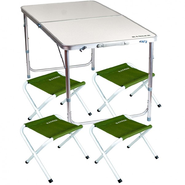 Стіл складаний туристичний та 4 стільці Стіл складаний туристичний та 4 стільці
