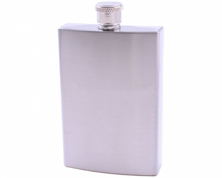 Фляга з нержавіючої сталі з гострими кутами під нанесення Фляга з нержавіючої сталі з гострими кутами під нанесення