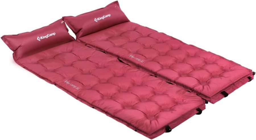 Килимок KingCamp Base Camp Comfort KM3560 wine red, що самонадувається Килимок KingCamp Base Camp Comfort KM3560 wine red, що самонадувається