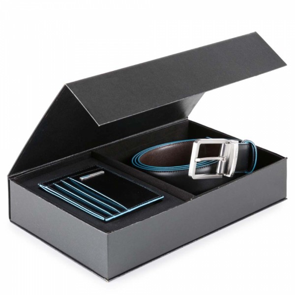 Набір Портмоне PP2762B2R + ремінь CU2619B2 (27,8x17,1x6) BL SQUARE/Black-Cognac Набір Портмоне PP2762B2R + ремінь CU2619B2 (27,8x17,1x6) BL SQUARE/Black-Cognac