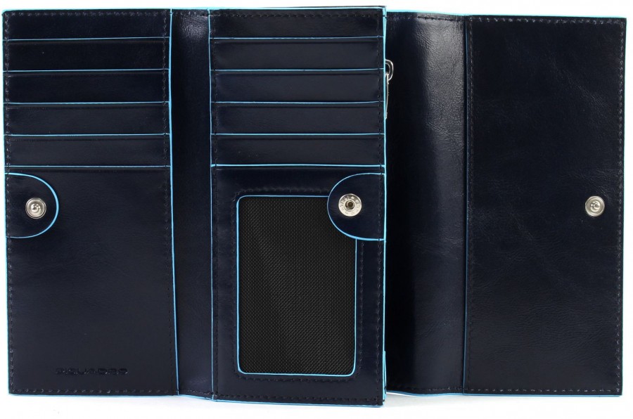 BL SQUARE/N.Blue Портмоне верт. з 3 відділ. з RFID захистом (16x8,5x4) BL SQUARE/N.Blue Портмоне верт. з 3 відділ. з RFID захистом (16x8,5x4)