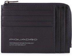 DOWNTOWN/Black Кредитниця з відділ. для монет на блискавці з RFID захистом (12,5x9x1) DOWNTOWN/Black Кредитниця з відділ. для монет на блискавці з RFID захистом (12,5x9x1)