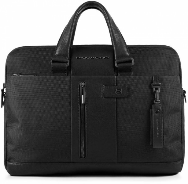 BRIEF/Black Портфель дворучн. з відділ. д/ноутбука 15,6"/iPad Air/Pro з RFID захистом та брелоком CONNE BRIEF/Black Портфель дворучн. з відділ. д/ноутбука 15,6"/iPad Air/Pro з RFID захистом та брелоком CONNE