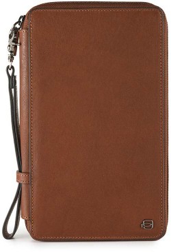 Тревеллер на блискавці з відділ. для кред.карт із RFID захистом + клатч (14x22,5x3) BK SQUARE/Tobacco Тревеллер на блискавці з відділ. для кред.карт із RFID захистом + клатч (14x22,5x3) BK SQUARE/Tobacco