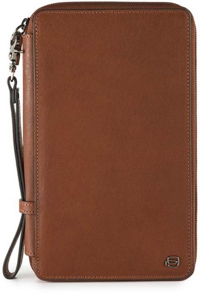 Тревеллер на блискавці з відділ. для кред.карт із RFID захистом + клатч (14x22,5x3) BK SQUARE/Tobacco Тревеллер на блискавці з відділ. для кред.карт із RFID захистом + клатч (14x22,5x3) BK SQUARE/Tobacco