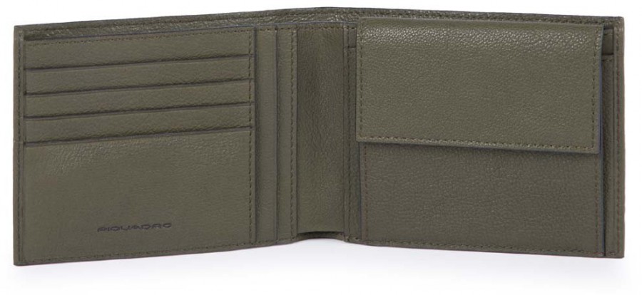 Портмоне з відділ. для монет із RFID захистом (13x10x2) B3S/Green Портмоне з відділ. для монет із RFID захистом (13x10x2) B3S/Green