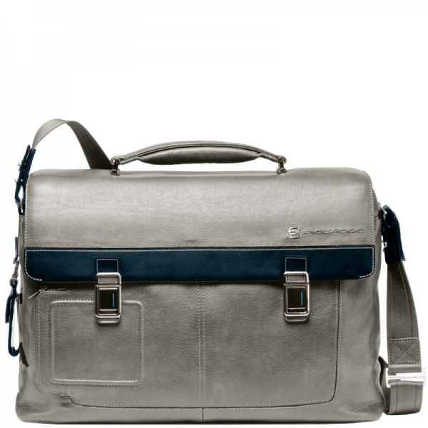 Портфель з 2 фронт. кишенями та відділ. для/ноутбука 15" (43x30,5x12) VIBE/Grey-Blue Портфель з 2 фронт. кишенями та відділ. для/ноутбука 15" (43x30,5x12) VIBE/Grey-Blue