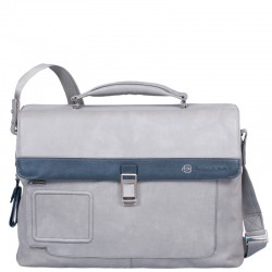 Портфель на 2 відділ. з фронт. кишенею та з відділ. д/ноутбука (42x30x13) VIBE/Grey-Blue Портфель на 2 відділ. з фронт. кишенею та з відділ. д/ноутбука (42x30x13) VIBE/Grey-Blue