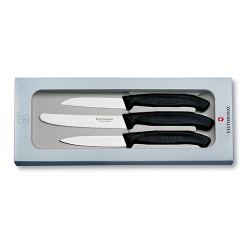Набор кухонный SwissClassic Paring Set 3 ножа с черн. ручкой (8,8,11см) (GB) Набор кухонный SwissClassic Paring Set 3 ножа с черн. ручкой (8,8,11см) (GB)