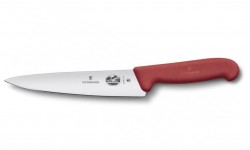 Кухонный нож Fibrox Carving 15см с крас. ручкой