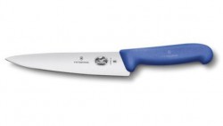 Кухонный нож Fibrox Carving 25см с син. ручкой