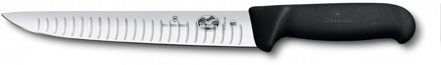 Кухонний ніж Fibrox Sticking 20см рифл. з чорною ручкою . Кухонний ніж Fibrox Sticking 20см рифл. з чорною ручкою .